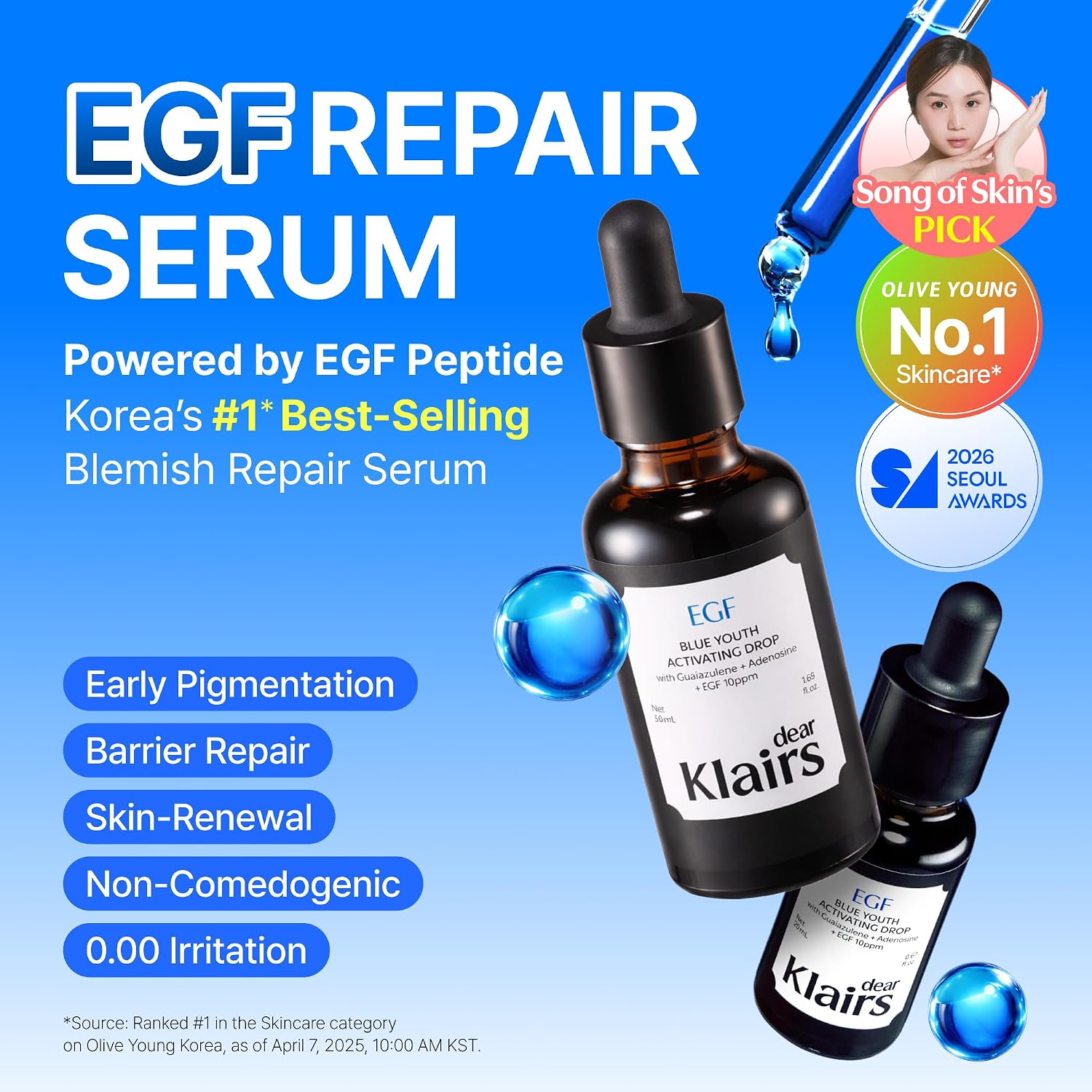 Dear Klairs	EGF Serum Blue Youth Activating Drop [50ml]	